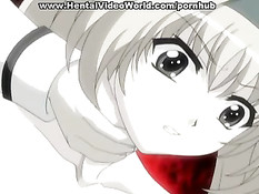 Хентай детка открывает все свои дырочки