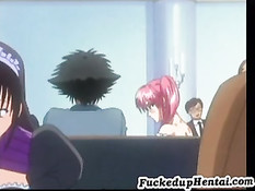 Они трахаются за перегородкой