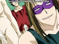 Хентай девочек выебали публично