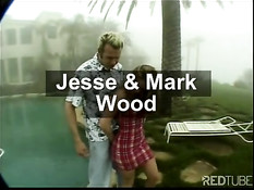 Ласковую блондинку отодрали в туманный день