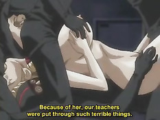 Хентай шлюхе сделали жёсткий ганг банг