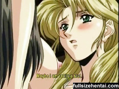 Хентай студентка показывают свои молодые сиськи