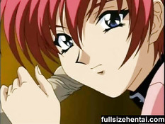 Хентай студентка показывают свои молодые сиськи