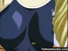 Хентай студентка показывают свои молодые сиськи