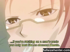 Рыжая хентай учительница выебанная в рот