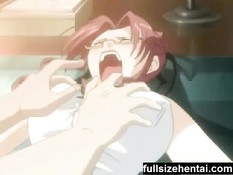 Рыжая хентай учительница выебанная в рот