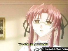 Рыжая хентай учительница выебанная в рот