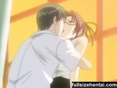 Рыжая хентай учительница выебанная в рот