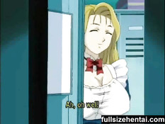 Хентай официантка с массивными сиськами