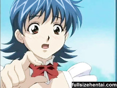 Хентай официантка с массивными сиськами