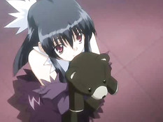 Жёсткая ебля с грудастой хентай девушкой