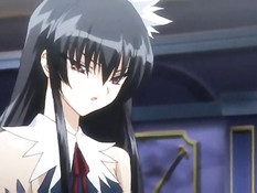 Жёсткая ебля с грудастой хентай девушкой