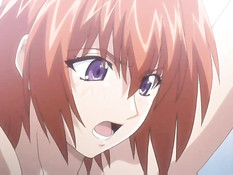 Жёсткая ебля с грудастой хентай девушкой