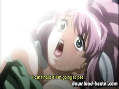 Хентай медсестра получает вибратор во влагалище