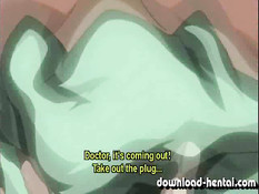 Хентай медсестра получает вибратор во влагалище