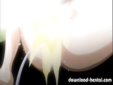 Хентай медсестра получает вибратор во влагалище