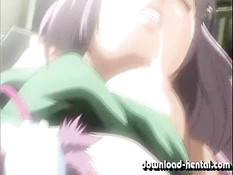 Хентай медсестра получает вибратор во влагалище