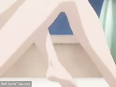 Жёсткий секс молодой хентай парочки