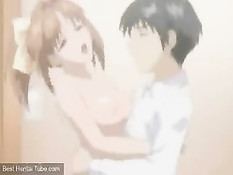 Жёсткий секс молодой хентай парочки