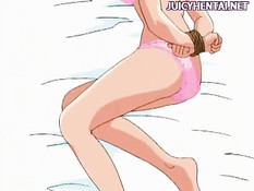 Рыжую анимашку трахают твёрдые члены