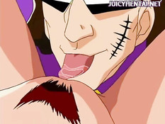 Рыжую анимашку трахают твёрдые члены