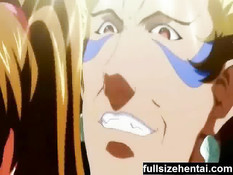 Хентай девушка с большими сиськами скачет на члене