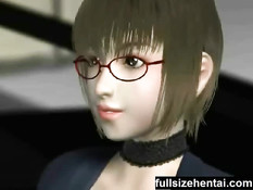 Большой 3D член для грудастой шлюхи