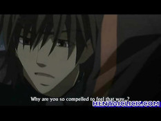 Аниме гей целуется с другом в библиотеке