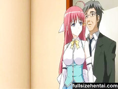 Хентай студентку трахают сзади