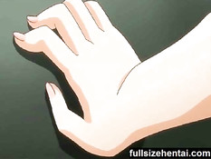 Хентай студентку трахают сзади