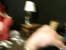 Три возбуждённых мальчика трахаются дома