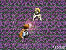 Чистая любовь девушки с фиолетовыми волосами