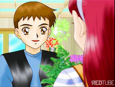 Чистая любовь девушки с фиолетовыми волосами