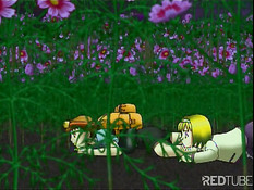 Чистая любовь девушки с фиолетовыми волосами