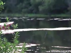 Оргия развратных студентов в лесу за городом