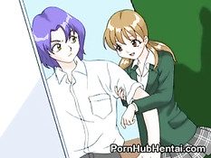 Возбужденные аниме девчонки наслаждаются сексом в позе 69