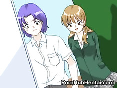 Возбужденные аниме девчонки наслаждаются сексом в позе 69