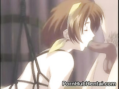 Мужик отодрал большим членом связанную девчонку