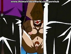 Злобный дядька в очках чпокает аниме девчонок