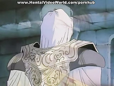 Секс с синеволосой хентай девчонкой