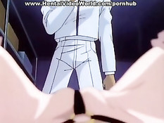 Связанную девушку трахает парень с красными волосами