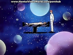 Связанную девушку трахает парень с красными волосами