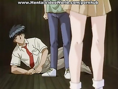 Сисястая вынуждена сделать минет злому дядьке