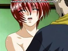 Злобный незнакомец дорвался до хентай девушки