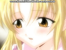 Хентай секс в кровати с молодой блондинкой