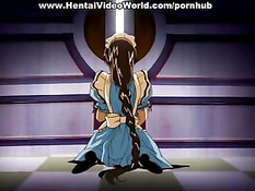 Хентай секс в кровати с молодой блондинкой