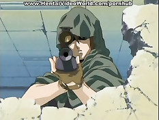 Молодую сисястую хентай девочку схватили и оттрахали