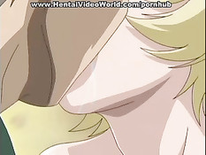 Молодую сисястую хентай девочку схватили и оттрахали