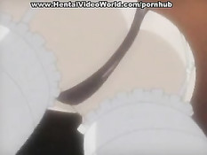 Большегрудая хентай девушка оттрахана сзади