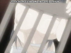 Большегрудая хентай девушка оттрахана сзади